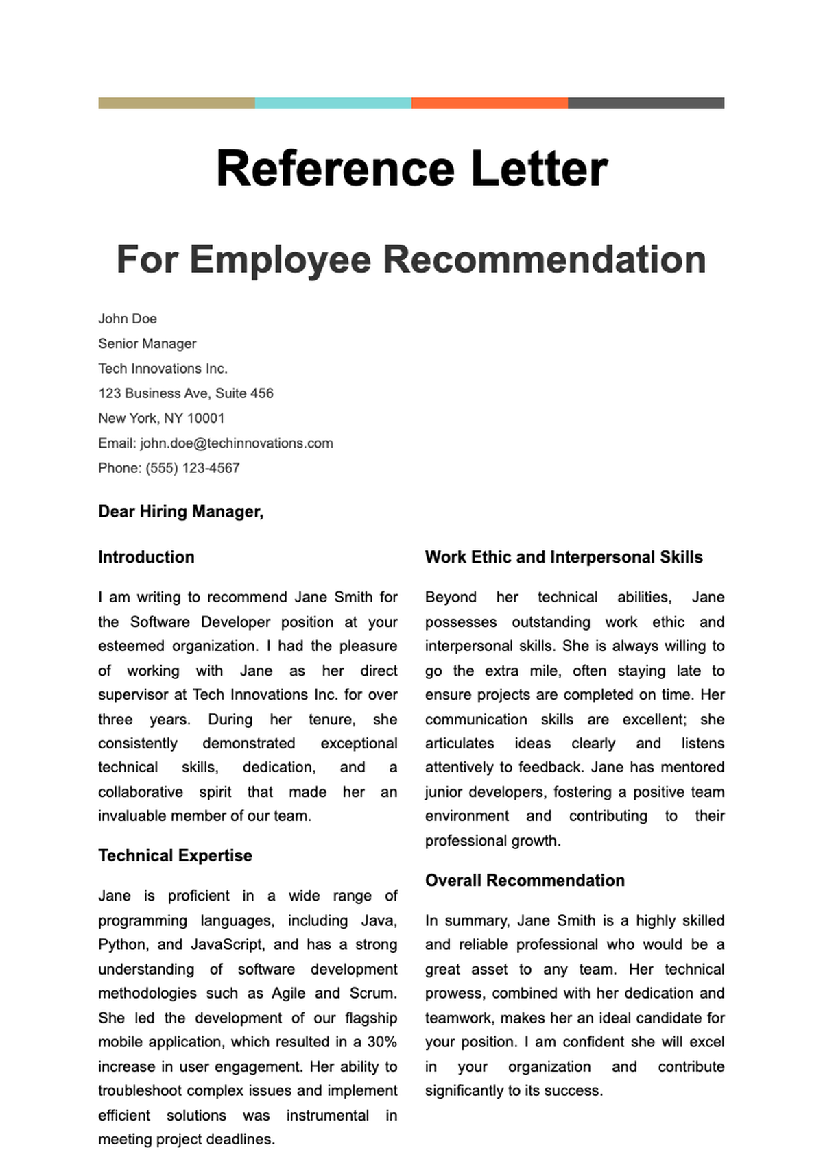 Personal reference letter template for a friend with placeholder fields_variant_2